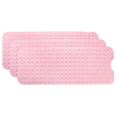 Kuber Industries Bath Mat | PVC Bathroom Mat | Shower Bath Mat | Floor Tub Mat | Bathroom Mud Mat | Anti-Skid Shower Bathroom Mat | M-YSD-40C |Pack of 3| Pink